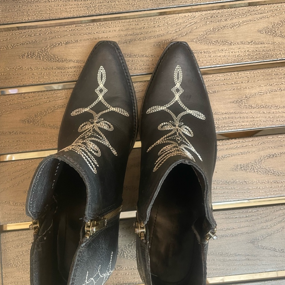 LIBERTY Black DALIA Zip ANKLE Boots BOOTIES 9 - Picture 3 of 14